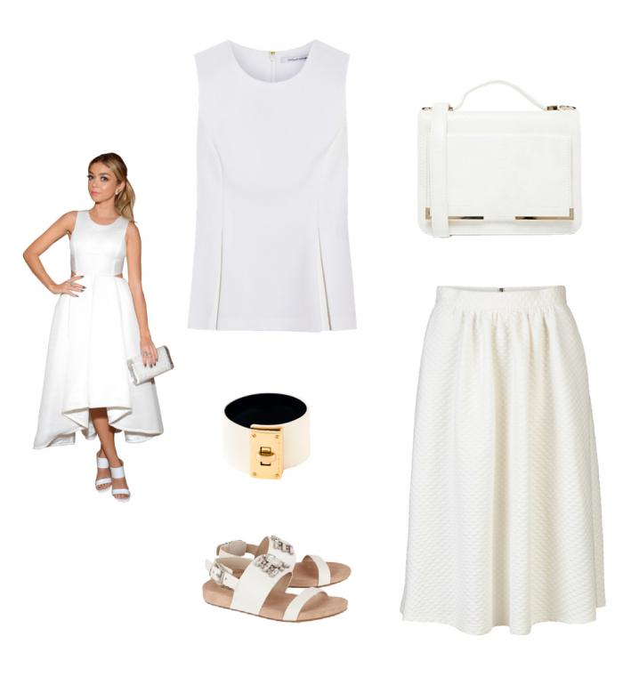 White look Sarah Hyland